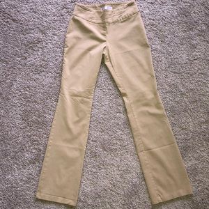 Khaki stretch dress pants
